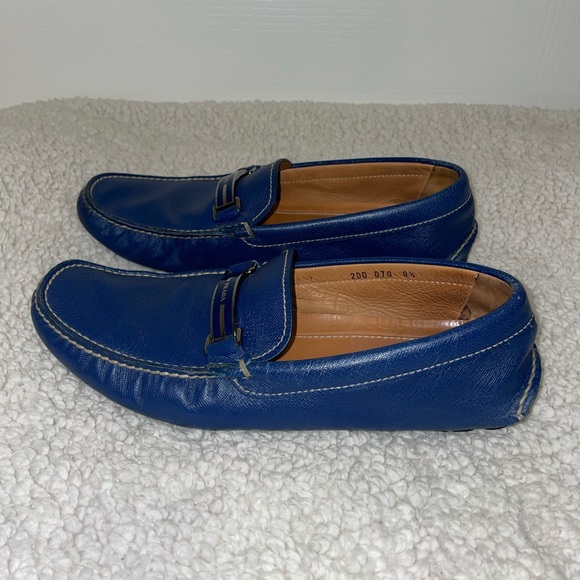 Authentic saffiano leather loafers - Picture 7 of 9